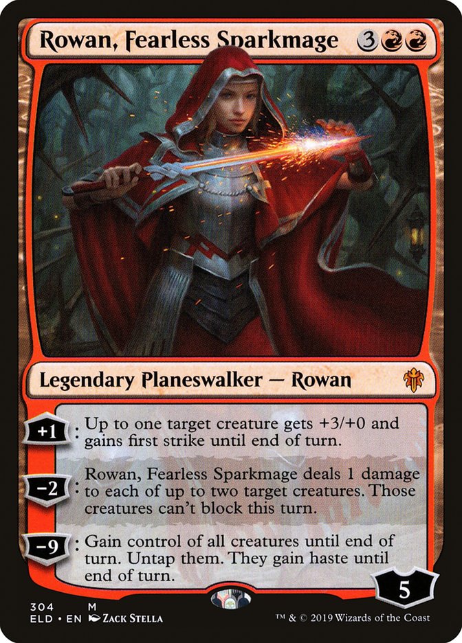 Rowan, Fearless Sparkmage [Throne of Eldraine]