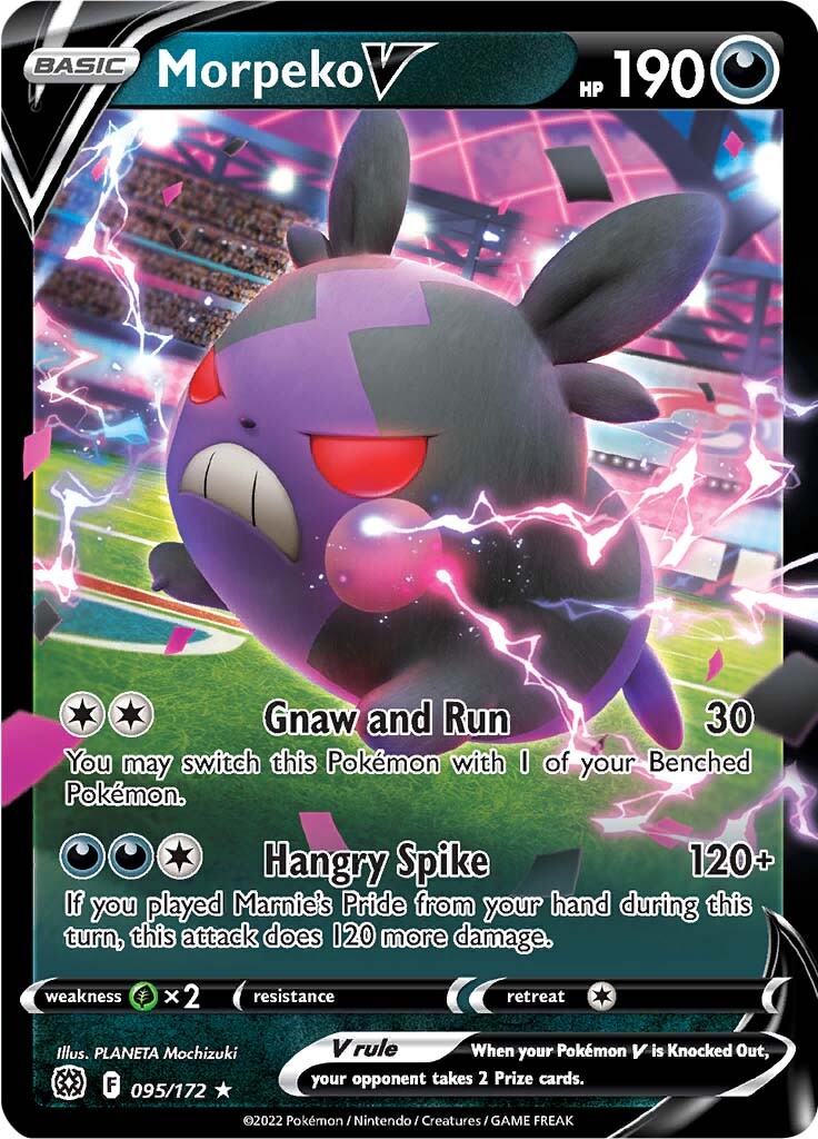 morpeko pokemon cards Card ex SR 100/081 M5 Abyss Eye Japanese GLIT Japanese Hobby Shop Pokmon Hit Points170 HP Form Morpeko V (095/172) [Sword &