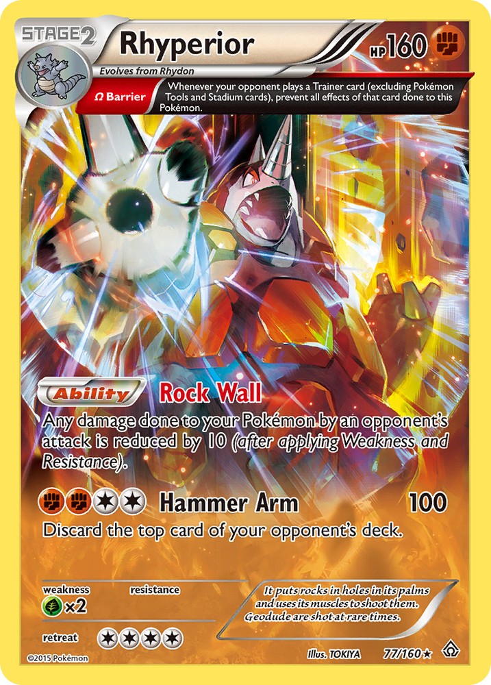 Rhyperior (77/160) [XY: Primal Clash] - Graded