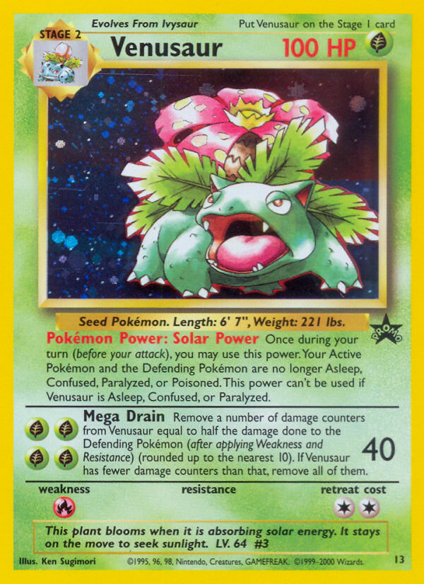 Venusaur (13) [Wizards: Black Star Promos] - Graded