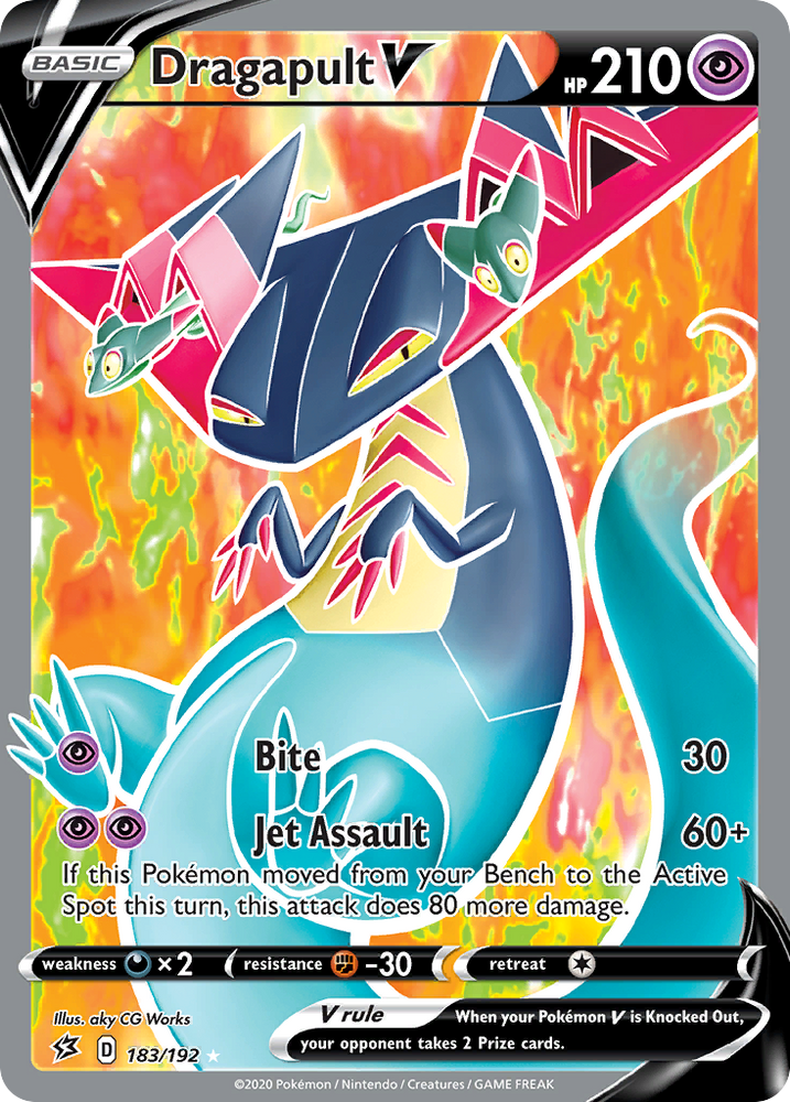 Dragapult V (183/192) [Sword & Shield: Rebel Clash] - Graded