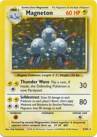 Magneton (9/102) [Base Set] - Graded