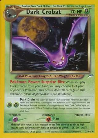 Dark Crobat (2/105) [Neo Destiny] Japanese - Graded