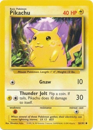 Pikachu (58/102) [Base Set] First Edition - Graded