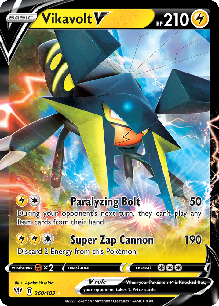 Vikavolt V (60/189) [Sword & Shield: Darkness Ablaze] - Graded