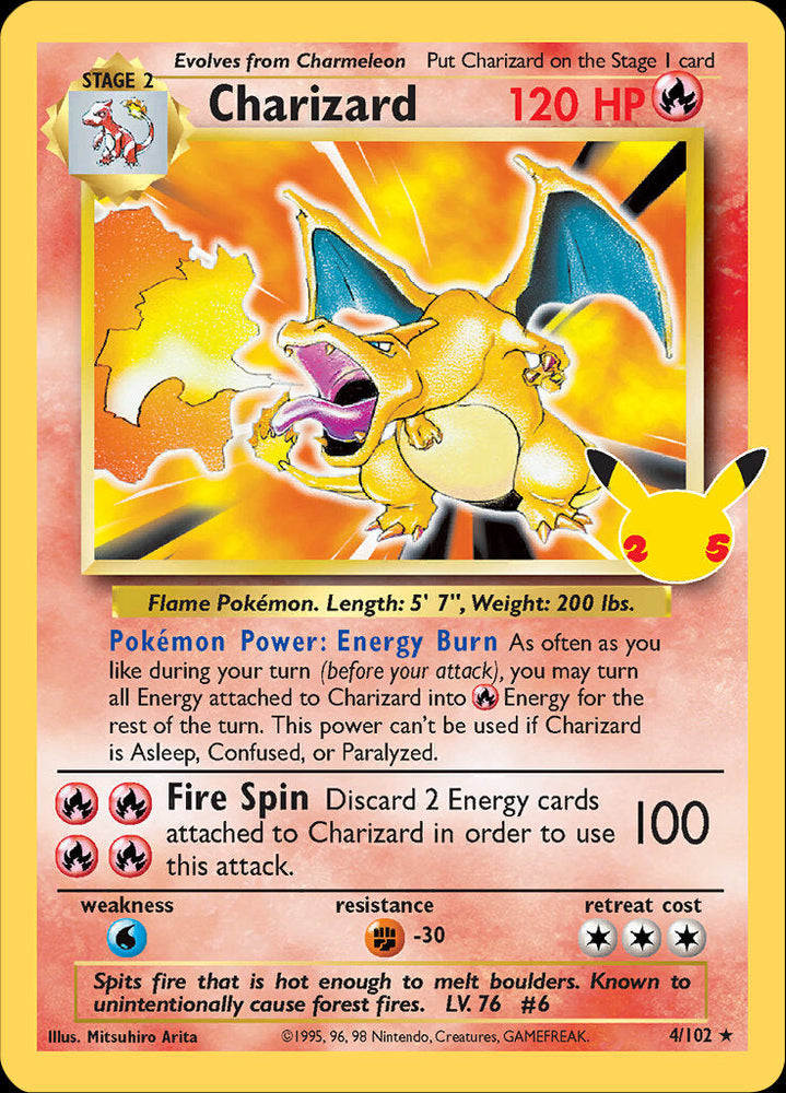 Charizard (4/102) [Celebrations: Classic Collection] - Graded