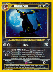 Umbreon (13/75) [Neo Discovery 1st Edition] - Graded