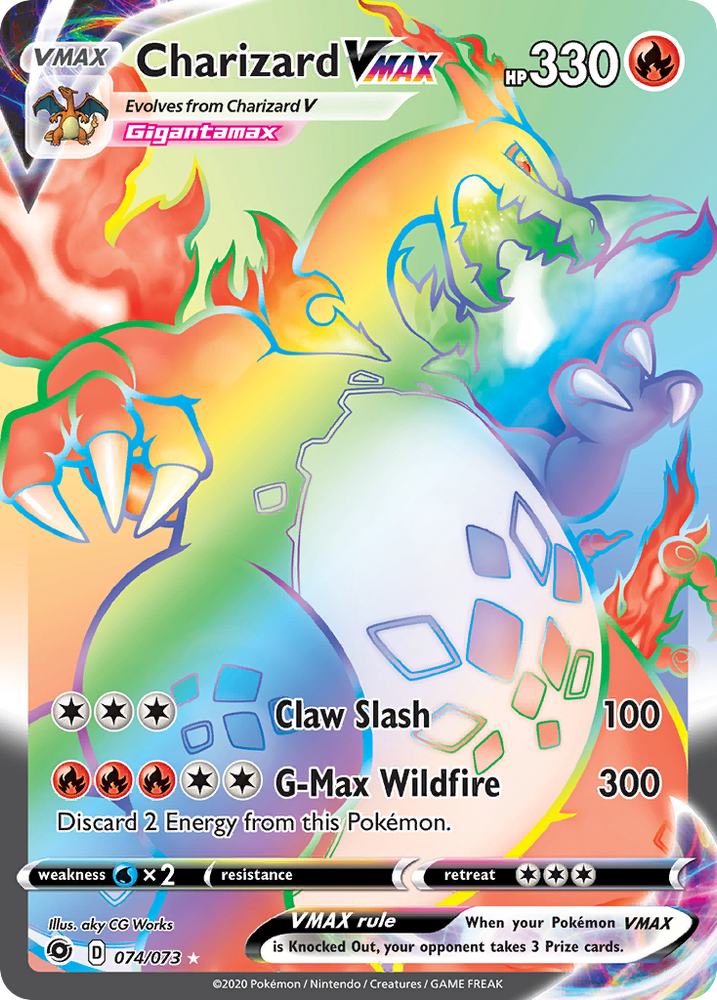Charizard VMAX (74/073) [Sword & Shield: Champion's Path] - Graded