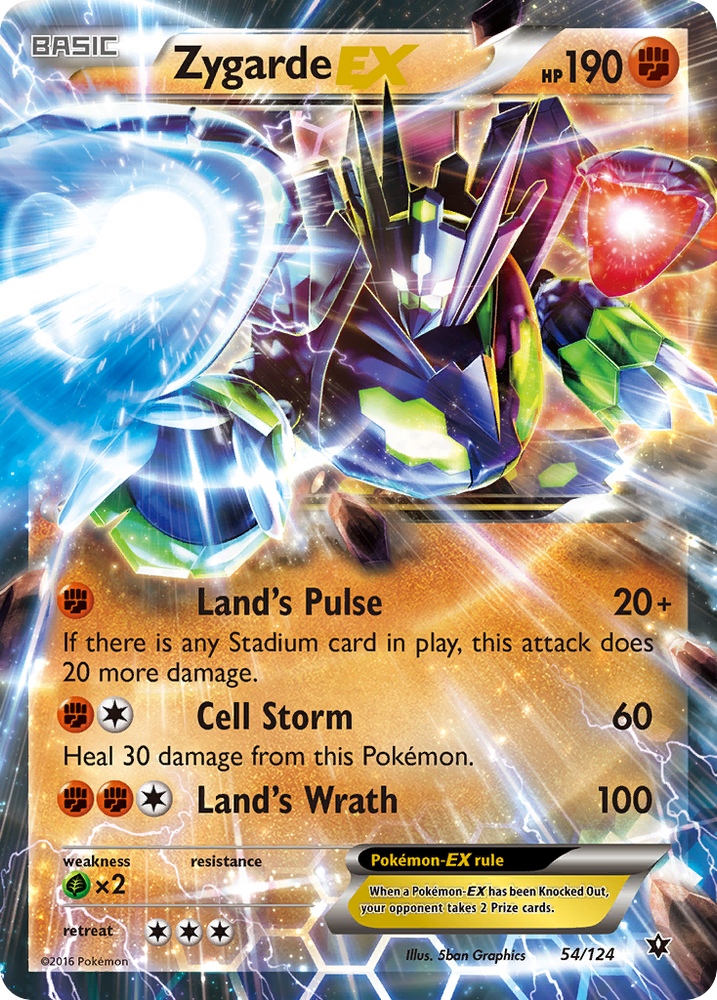 Zygarde EX (54/124) [XY: Fates Collide] - Graded