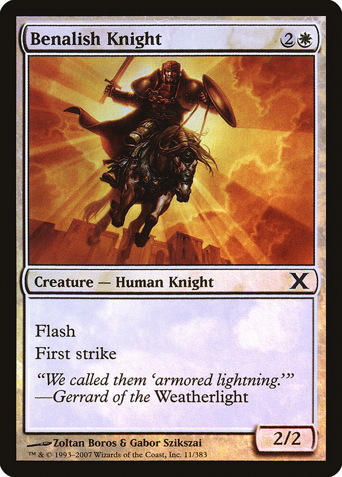 Benalish Knight (Premium Foil) [Tenth Edition]