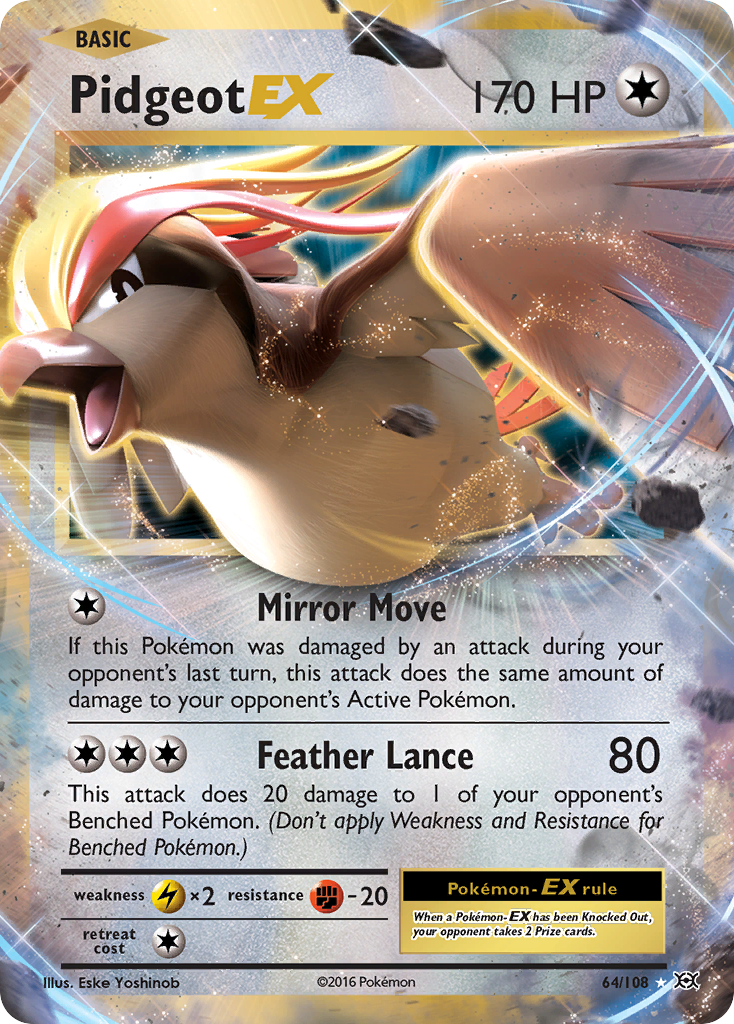 pokemon card pidgeot Pidgey & Pidgeotto AR ex SR SAR 136/108 sv3 Evolves from null Ability Quick Search Once during your turn 2024 Pokemon Paf En-paldean Fates