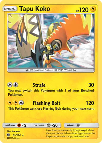 Tapu Koko (85/214) [Sun & Moon: Lost Thunder]