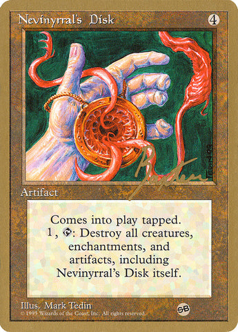 Nevinyrral's Disk (George Baxter) (SB) [Pro Tour Collector Set]