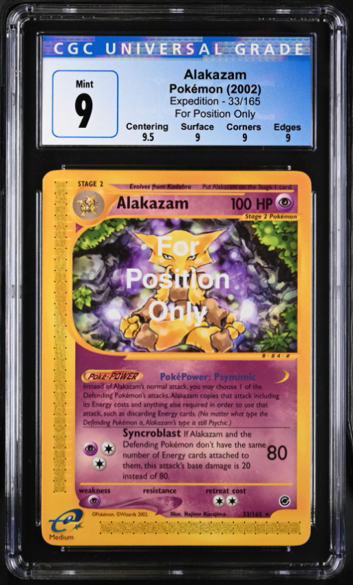 Alakazam (33/165) [Expedition: Base Set - For Position Only] - Graded