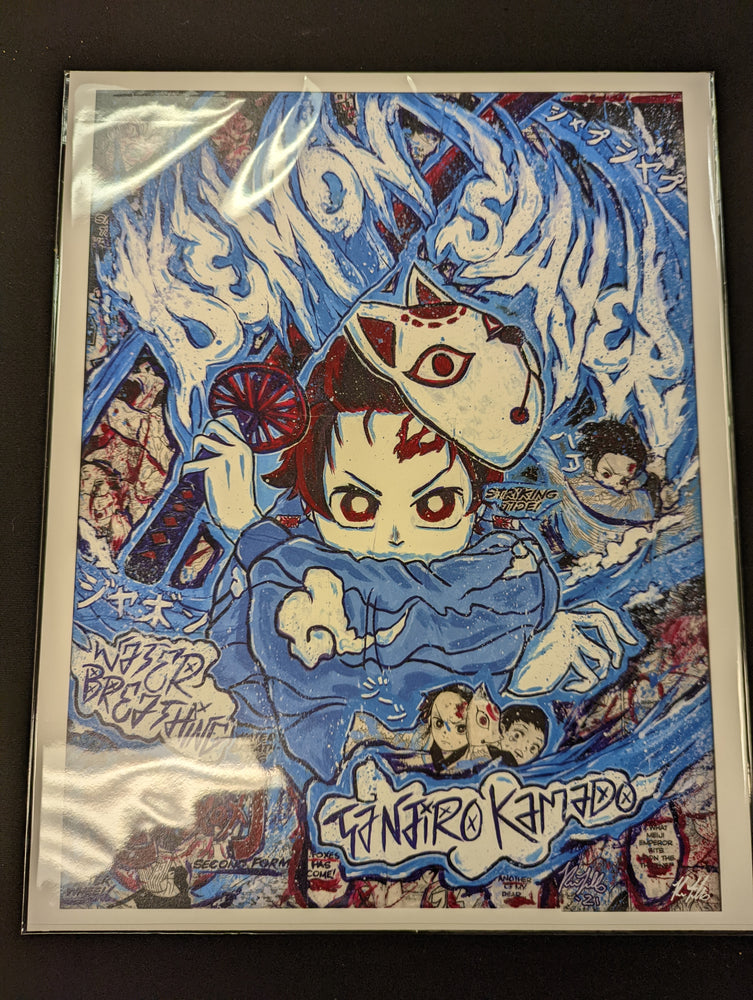 Demon Slayer: Water Breathing (14x11 Print) - Ruben.The.Artist