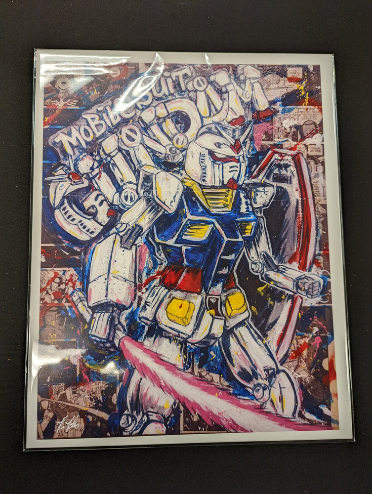 Mobile Suit Gundam (14x11 Print) - Ruben.The.Artist
