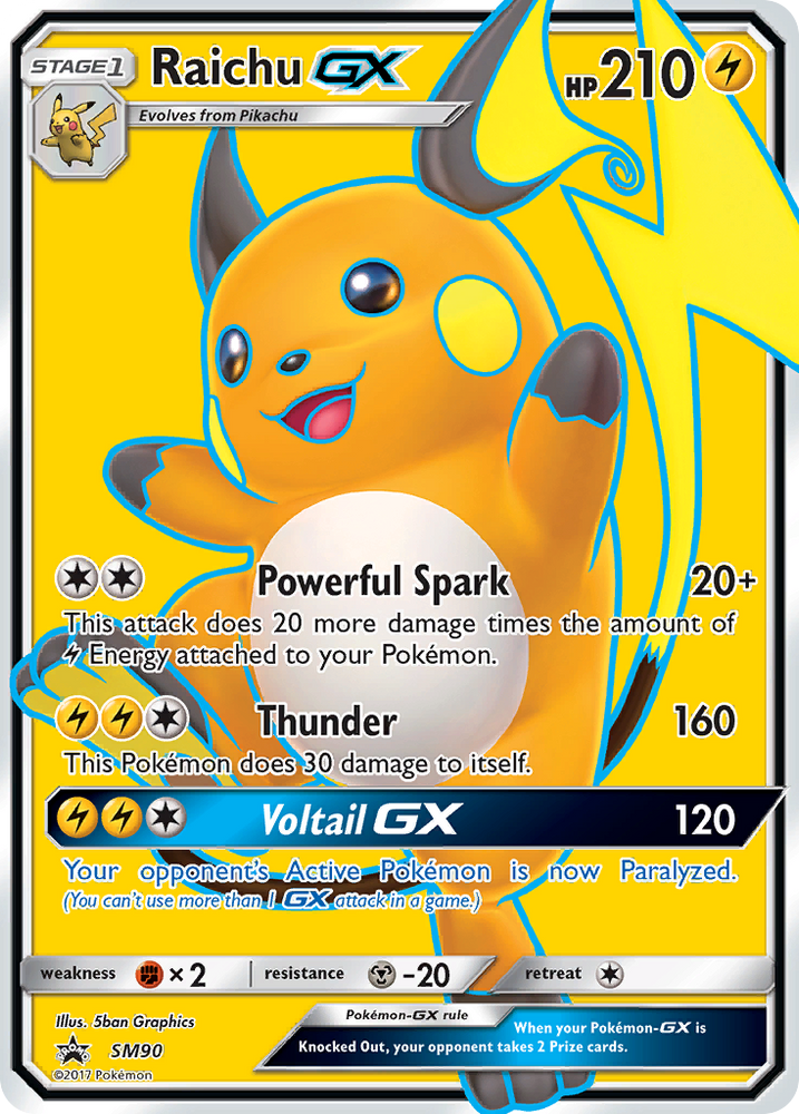Raichu GX (SM90) [Sun & Moon: Black Star Promos] - Graded