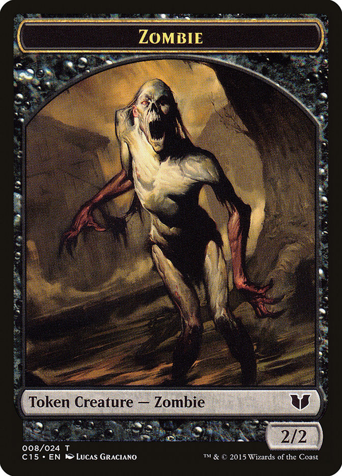 Cat // Zombie Double-Sided Token [Commander 2015 Tokens]