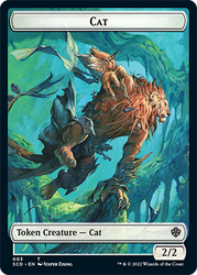 Saproling // Cat Double-Sided Token [Starter Commander Decks]