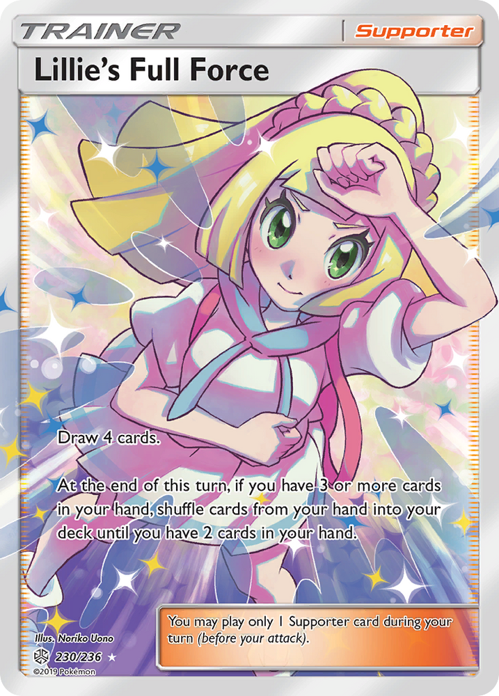 Lillie's Full Force (230/236) [Sun & Moon: Cosmic Eclipse] - Graded