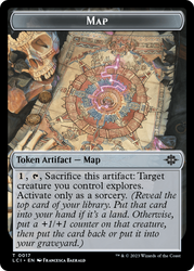 Map // Dinosaur (0001) Double-Sided Token [The Lost Caverns of Ixalan Tokens]