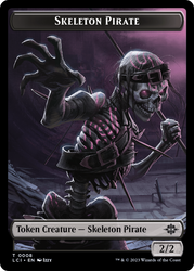 Fungus Dinosaur // Skeleton Pirate Double-Sided Token [The Lost Caverns of Ixalan Tokens]