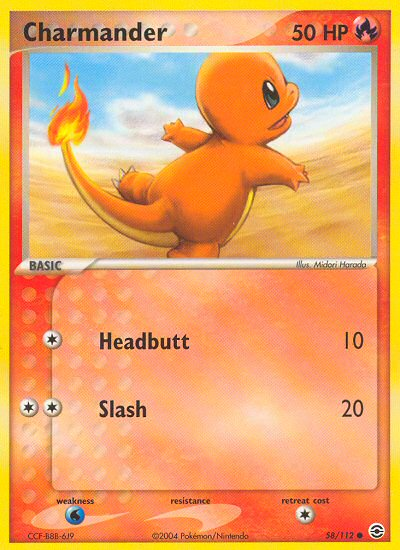 Charmander (58/112) [EX: FireRed & LeafGreen] Reverse - Graded