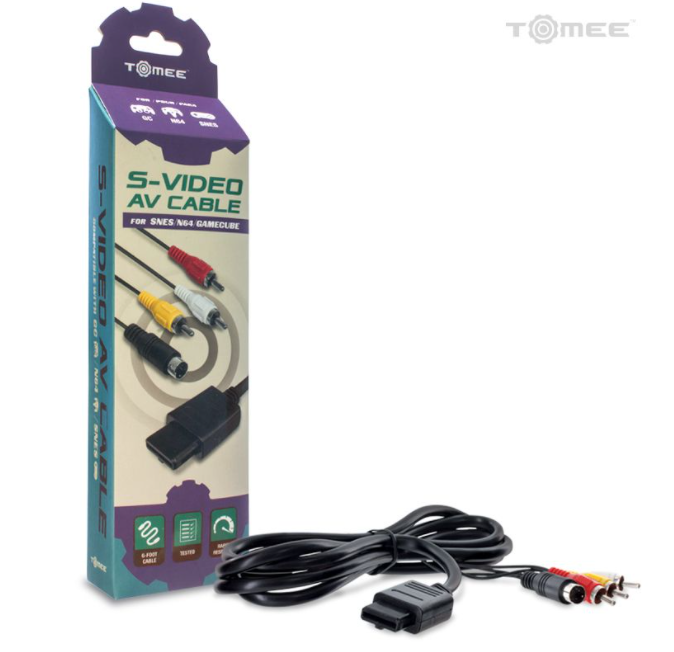 S-Video AV Cable (SNES, N64, GCN) - Tomee
