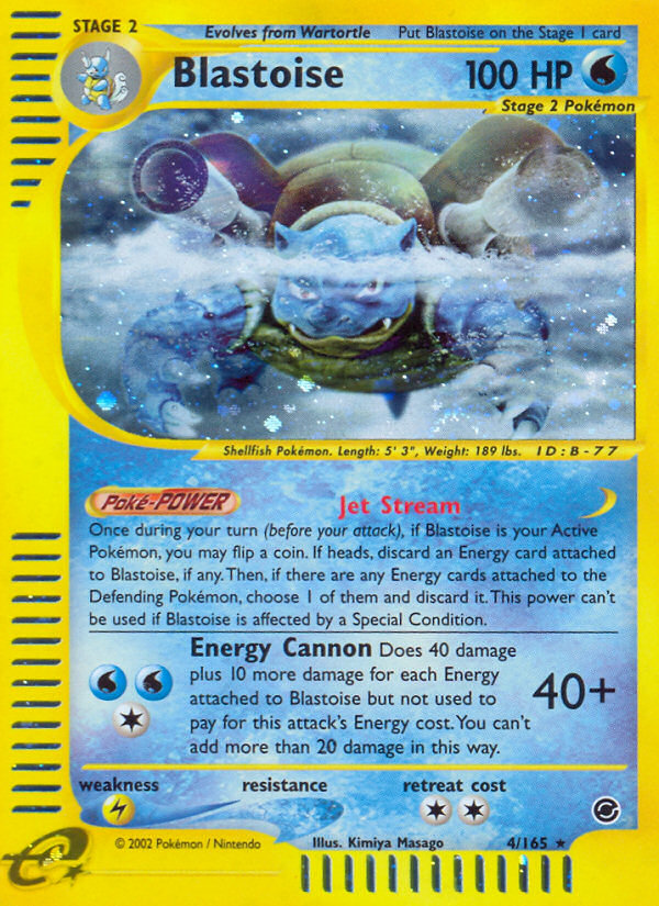 Blastoise (4/165) [Expedition: Base Set] - Graded