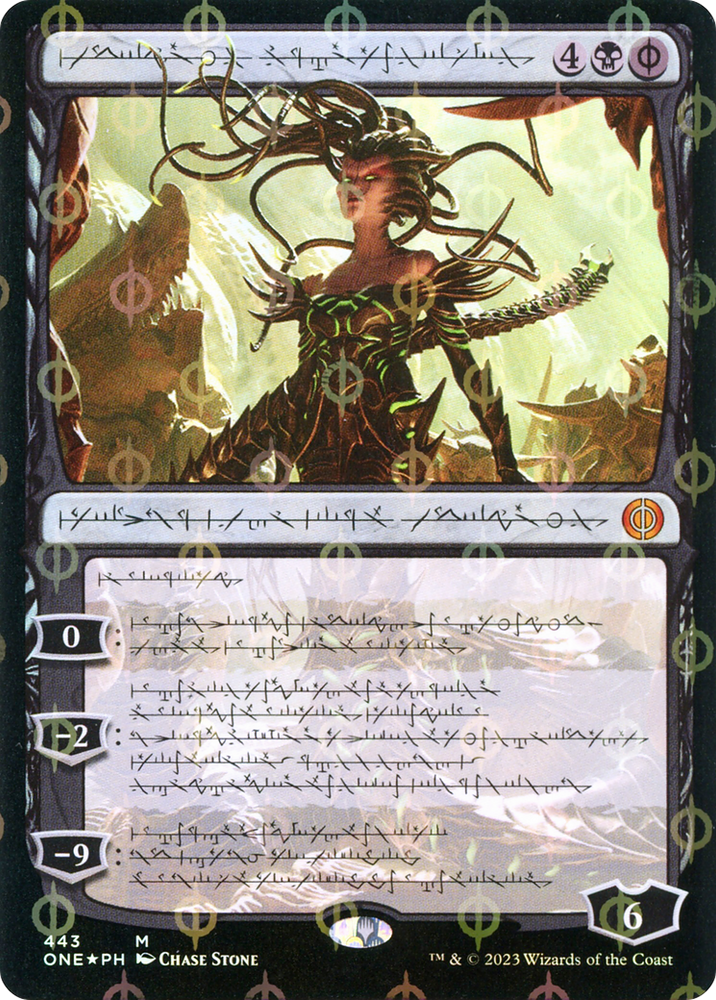 Vraska, Betrayal's Sting (Phyrexian Step-and-Compleat Foil) [Phyrexia: All Will Be One]