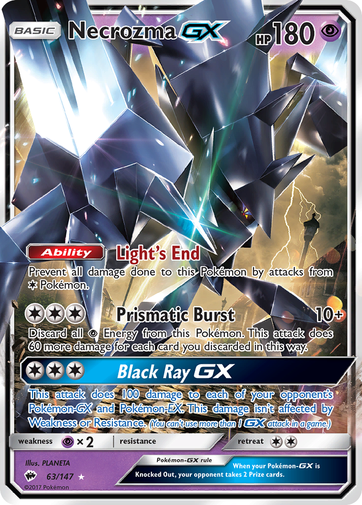 ultra necrozma gx pokemon card Hyper Rare - 140/131 - Forbidden Light Basic Pokemon Ultra Necrozma GX 104/150 Japanese