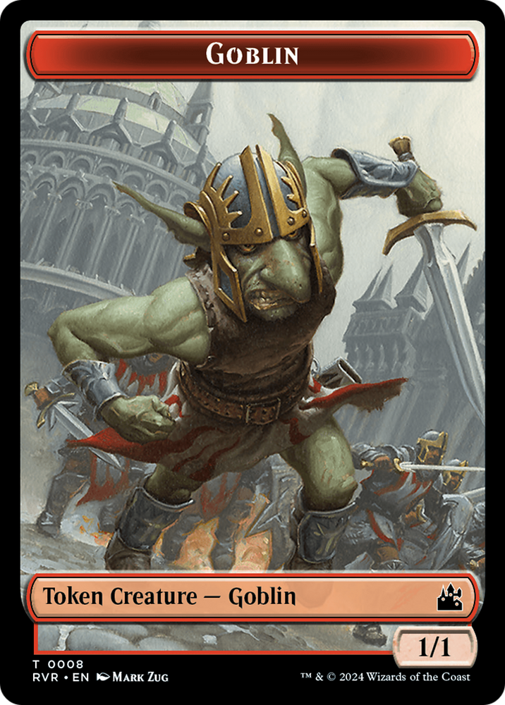 Goblin (0008) // Soldier Double-Sided Token [Ravnica Remastered Tokens]