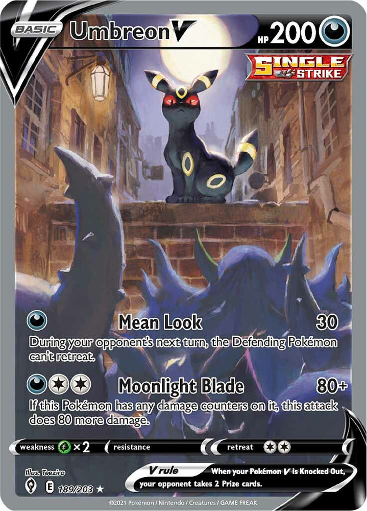 Umbreon V (189/203) [Sword & Shield: Evolving Skies] - Graded