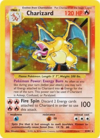 Charizard (4/102) [Base Set] - Graded
