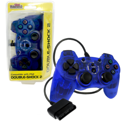 PS2 Wired Double-Shock 2 Controller - OLD SKOOL