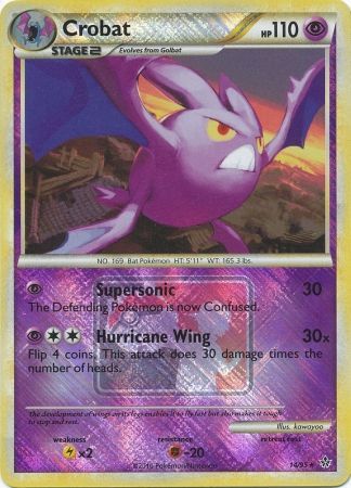 Crobat (14/95) (League Promo) [HeartGold & SoulSilver: Unleashed] - Graded