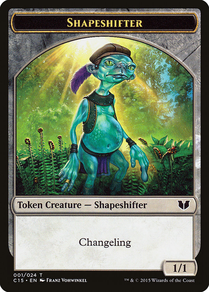 Elemental Shaman // Shapeshifter Double-Sided Token [Commander 2015 Tokens]