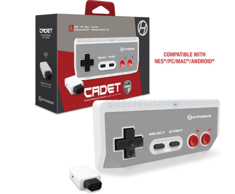Cadet Premium BT Controller Includes Wireless Adapter (NES) - Hyperkin