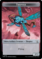 Thopter // Beast Double-Sided Token [March of the Machine Commander Tokens]