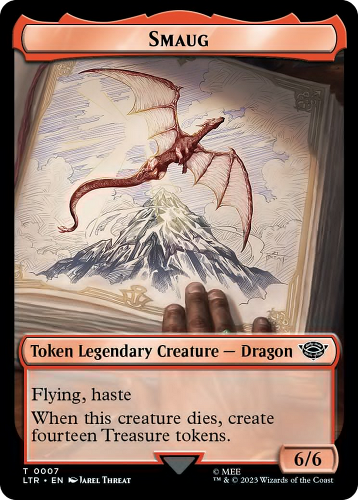 Food (09) // Smaug Double-Sided Token [The Lord of the Rings: Tales of Middle-Earth Tokens]