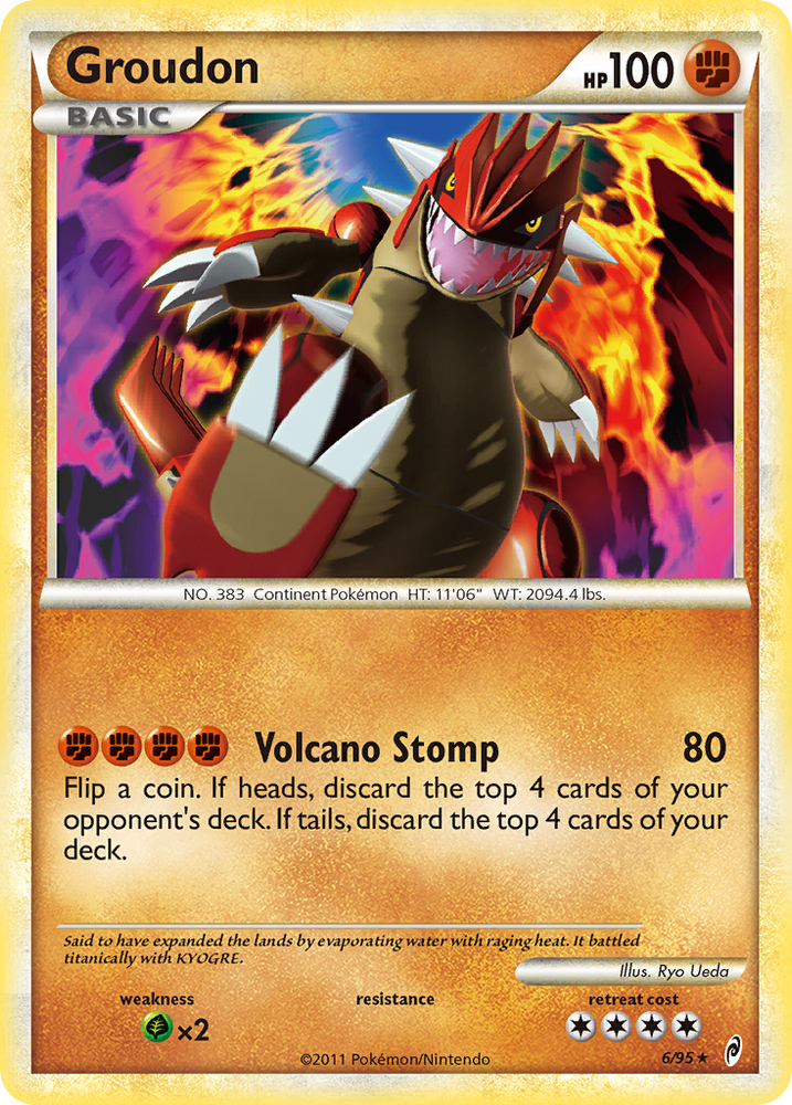 Groudon (6/95) [Call of Legends] - Graded