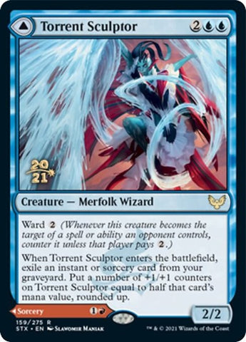 Torrent Sculptor // Flamethrower Sonata [Strixhaven: School of Mages Prerelease Promos]