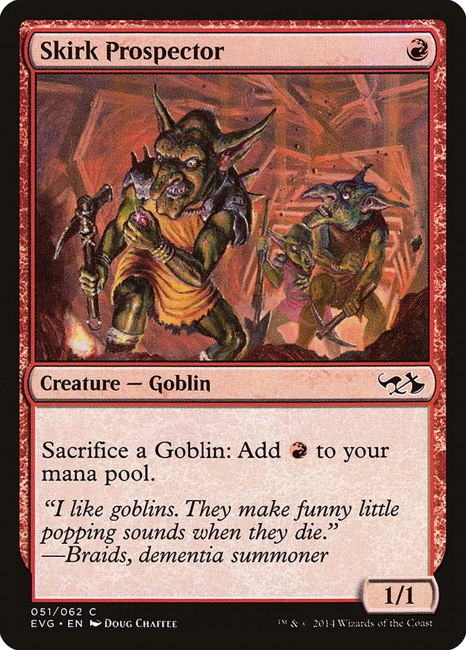 Skirk Prospector (Elves vs. Goblins) [Duel Decks Anthology]