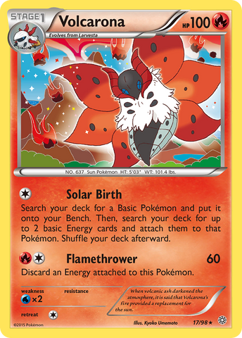 Volcarona (17/98) [XY: Ancient Origins]