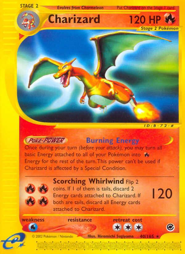 Charizard (40/165) [Expedition: Base Set] - Graded