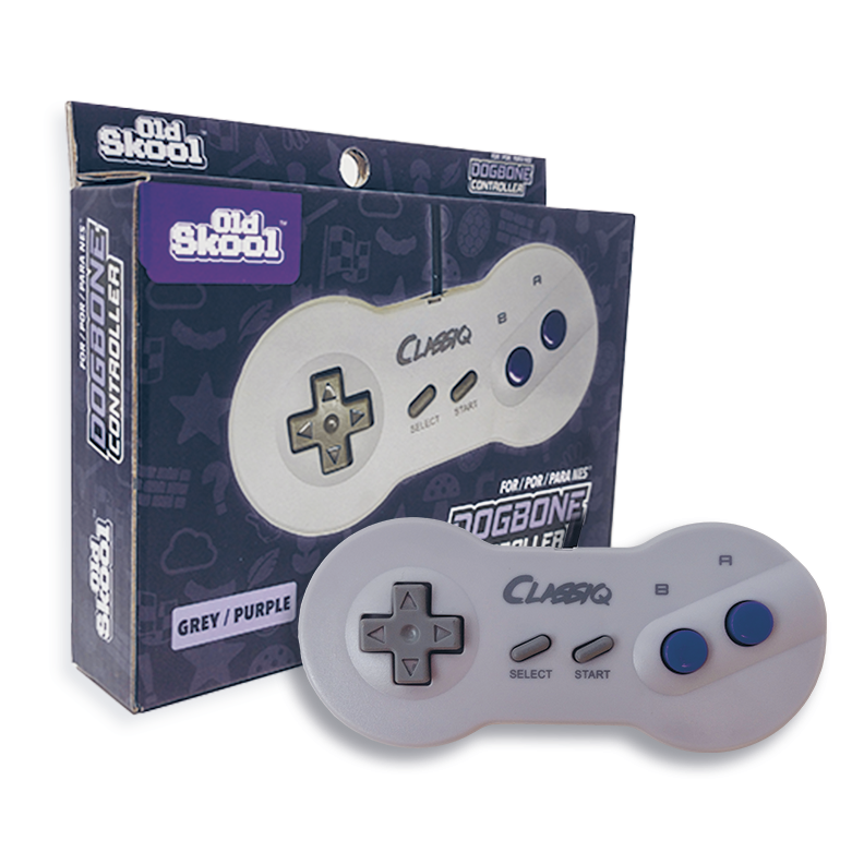 NES DOGBONE CONTROLLER (GREY/ PURPLE)