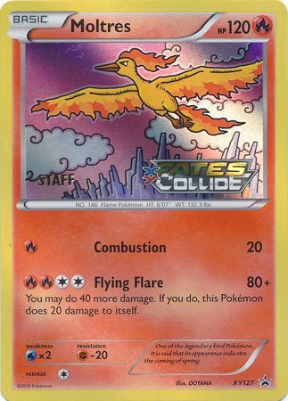 Moltres (Staff) (XY127) [XY: Black Star Promos] - Graded