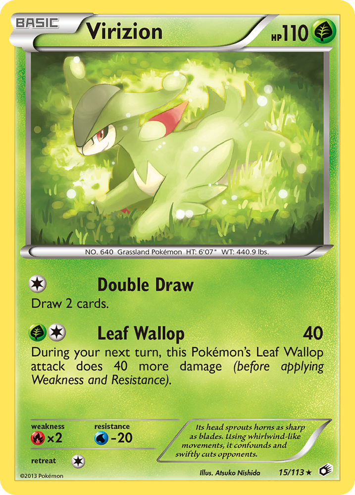 Virizion (15/113) [Black & White: Legendary Treasures] - Graded
