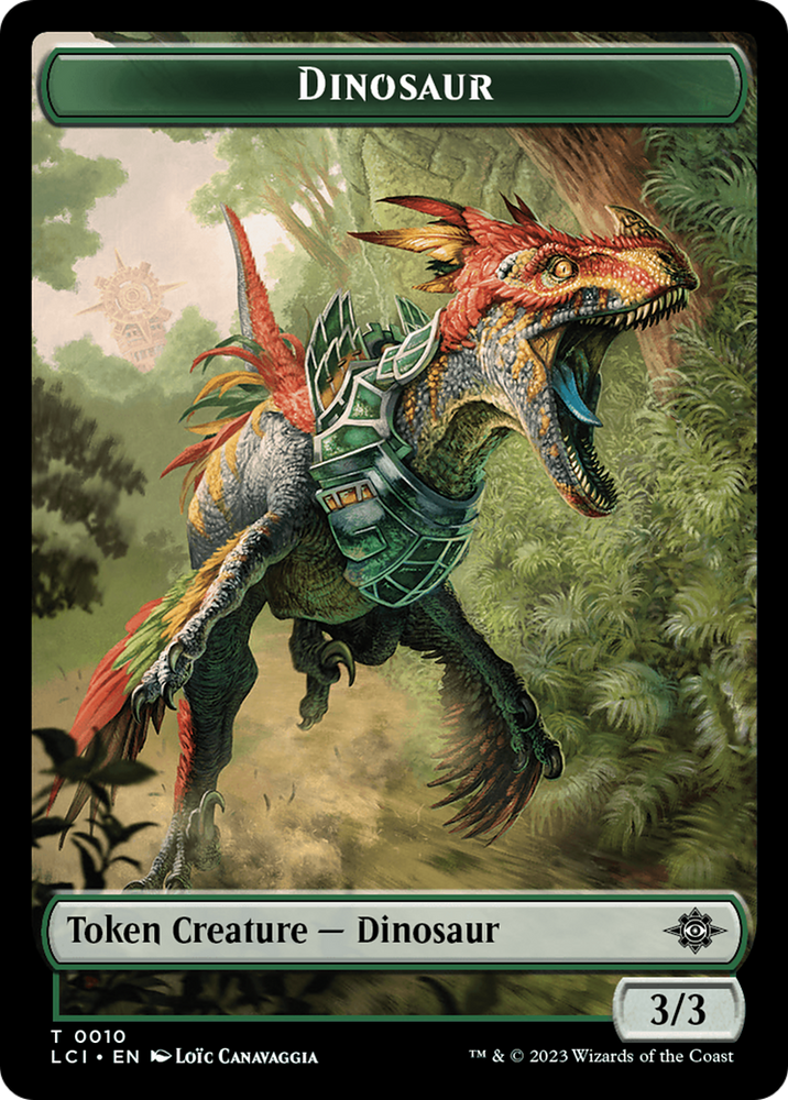 Map // Dinosaur (0010) Double-Sided Token [The Lost Caverns of Ixalan Tokens]