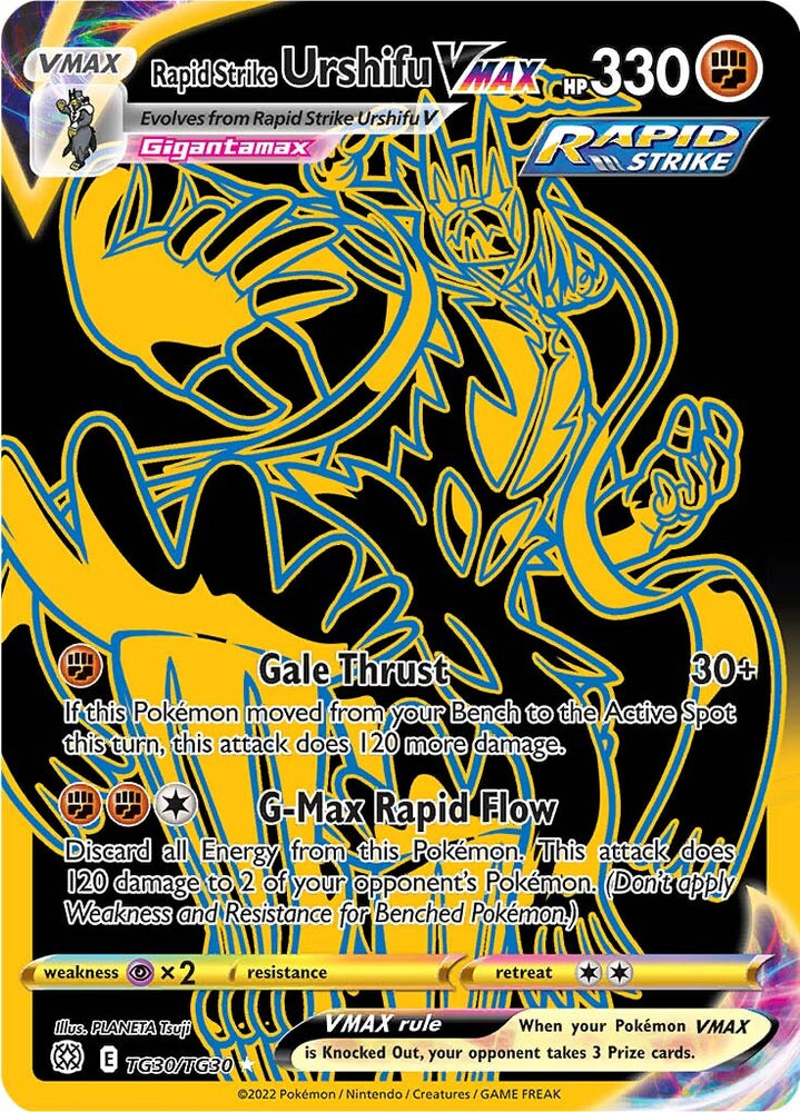 Rapid Strike Urshifu VMAX (TG30/TG30) [Sword & Shield: Brilliant Stars] - Graded